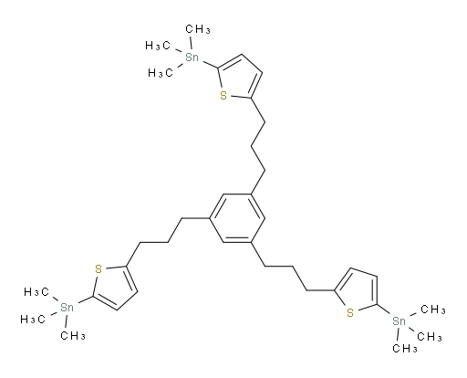 1,3,5-tris(3-(5-(trimethylstannyl)thiophen-2-yl)propyl)benzene