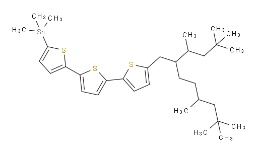 (5''-(2-(4,4-dimethylpentan-2-yl)-5,7,7-trimethyloctyl)-[2,2':5',2''-terthiophen]-5-yl)trimethylstannane
