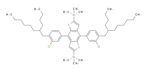 (4,8-bis(4-(2-butyloctyl)-3-chlorophenyl)benzo[1,2-b:4,5-b']dithiophene-2,6-diyl)bis(trimethylstannane)