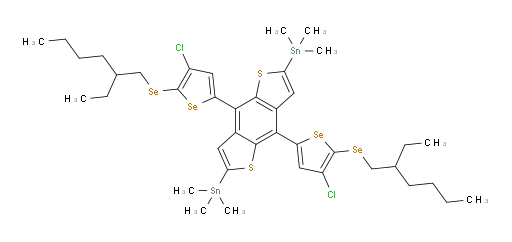 (4,8-bis(4-chloro-5-((2-ethylhexyl)selanyl)selenophen-2-yl)benzo[1,2-b:4,5-b']dithiophene-2,6-diyl)bis(trimethylstannane)
