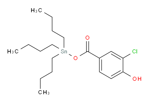 tributylstannyl 3-chloro-4-hydroxybenzoate