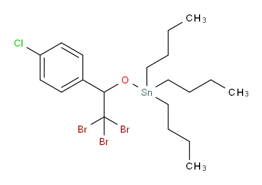 tributyl(2,2,2-tribromo-1-(4-chlorophenyl)ethoxy)stannane