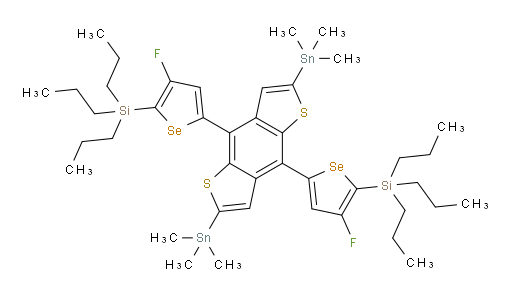 (5,5'-(2,6-bis(trimethylstannyl)benzo[1,2-b:4,5-b']dithiophene-4,8-diyl)bis(3-fluoroselenophene-5,2-diyl))bis(tripropylsilane)