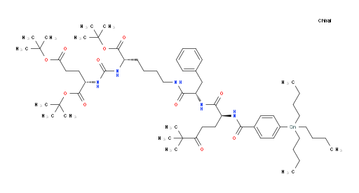 (3S,6S,13S,17S)-tri-tert-butyl 6-benzyl-3-(4,4-dimethyl-3-oxopentyl)-1,4,7,15-tetraoxo-1-(4-(tributylstannyl)phenyl)-2,5,8,14,16-pentaazanonadecane-13,17,19-tricarboxylate