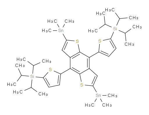 (5,5'-(2,6-bis(trimethylstannyl)benzo[1,2-b:4,5-b']dithiophene-4,8-diyl)bis(thiophene-5,2-diyl))bis(triisopropylsilane)