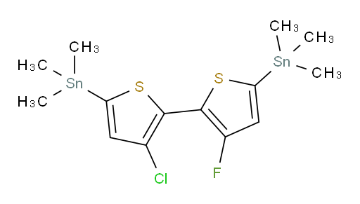 (3-chloro-3'-fluoro-[2,2'-bithiophene]-5,5'-diyl)bis(trimethylstannane)