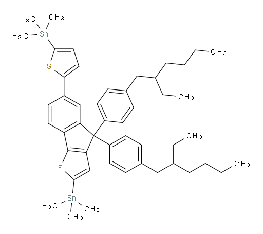 (5-(4,4-bis(4-(2-ethylhexyl)phenyl)-2-(trimethylstannyl)-4H-indeno[1,2-b]thiophen-6-yl)thiophen-2-yl)trimethylstannane