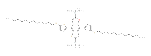 (4,8-bis(5-(dodecylthio)thiophen-2-yl)thieno[2,3-f]benzofuran-2,6-diyl)bis(trimethylstannane)