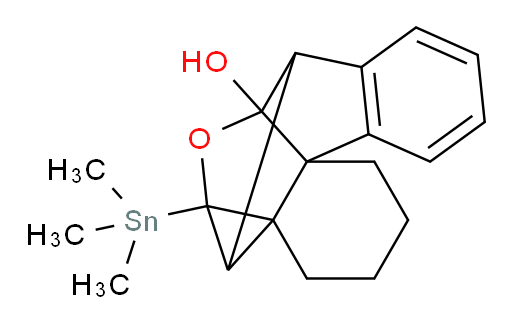5-(三甲基锡基)-2,3,4,5,6a,7-六氢-1H-4a,5,7-(epi甲烷三基)茚[2,1-c]异苯并呋喃-6a-醇
