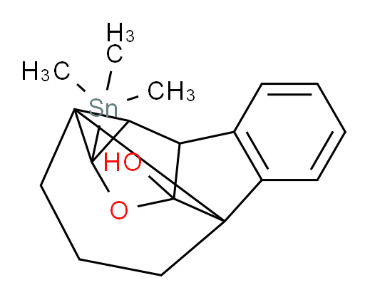 4-(trimethylstannyl)-1,2,3,4,5a,6-hexahydro-3a,4,6-(epimethanetriyl)cyclopenta[c]indeno[2,1-b]furan-5a-ol