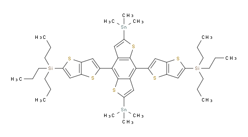 (5,5'-(2,6-bis(trimethylstannyl)benzo[1,2-b:4,5-b']dithiophene-4,8-diyl)bis(thieno[3,2-b]thiophene-5,2-diyl))bis(tripropylsilane)