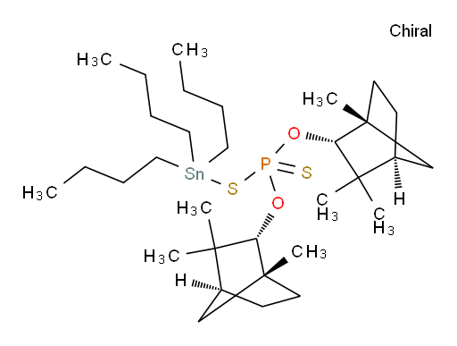 S-(tributylstannyl) O,O-bis((1R,2R,4S)-1,3,3-trimethylbicyclo[2.2.1]heptan-2-yl) phosphorodithioate