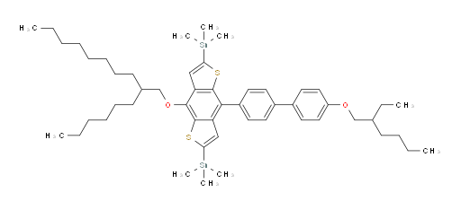(4-(4'-((2-ethylhexyl)oxy)-[1,1'-biphenyl]-4-yl)-8-((2-hexyldecyl)oxy)benzo[1,2-b:4,5-b']dithiophene-2,6-diyl)bis(trimethylstannane)