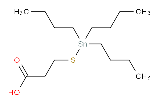 3-((tributylstannyl)thio)propanoic acid
