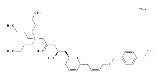 三丁基((S)-5-((2R,6R)-6-((Z)-4-((4-甲氧基苄氧基))丁-2-烯-1-基)-3,6-二氢-2H-吡喃-2-基)-4-甲基-2-亚甲基戊基)锡烷