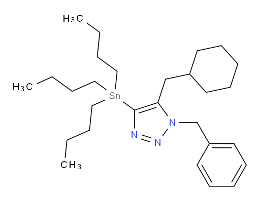 1-苄基-5-(环己基甲基)-4-(三丁基锡基)-1H-1,2,3-三氮唑