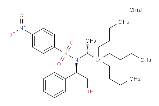 N-((R)-2-hydroxy-1-phenylethyl)-4-nitro-N-((S)-1-(tributylstannyl)ethyl)benzenesulfonamide