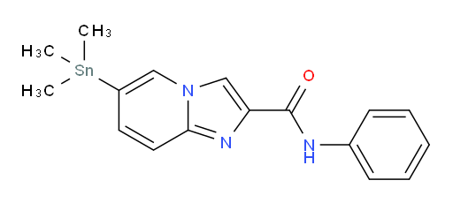 N-phenyl-6-(trimethylstannyl)imidazo[1,2-a]pyridine-2-carboxamide