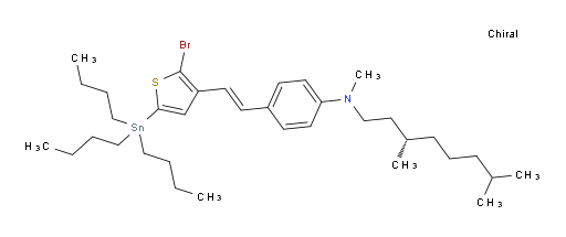 (S,E)-4-(2-(2-溴-5-(三丁基锡基)噻吩-3-基)乙烯基)-N-(3,7-二甲基辛基)-N-甲基苯胺