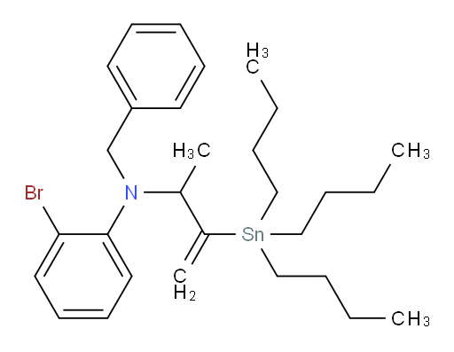 N-苄基-2-溴-N-(3-(三丁基锡基)丁-3-烯-2-基)苯胺