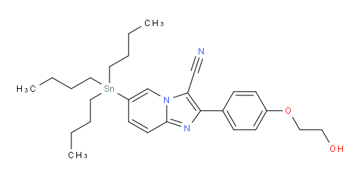 2-(4-(2-羟基乙氧基)苯基)-6-(三丁基锡基)咪唑并[1,2-a]吡啶-3-氰基