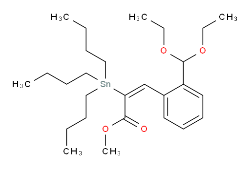 (E)-methyl 3-(2-(diethoxymethyl)phenyl)-2-(tributylstannyl)acrylate