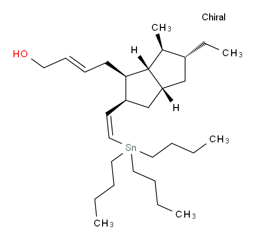 (E)-4-((1R,2R,3aR,5R,6S,6aS)-5-ethyl-6-methyl-2-((Z)-2-(tributylstannyl)vinyl)octahydropentalen-1-yl)but-2-en-1-ol