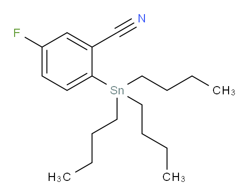 5-fluoro-2-(tributylstannyl)benzonitrile