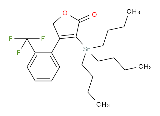 3-(tributylstannyl)-4-(2-(trifluoromethyl)phenyl)furan-2(5H)-one