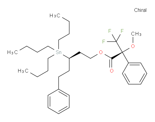 (S)-(R)-5-phenyl-3-(tributylstannyl)pentyl 3,3,3-trifluoro-2-methoxy-2-phenylpropanoate