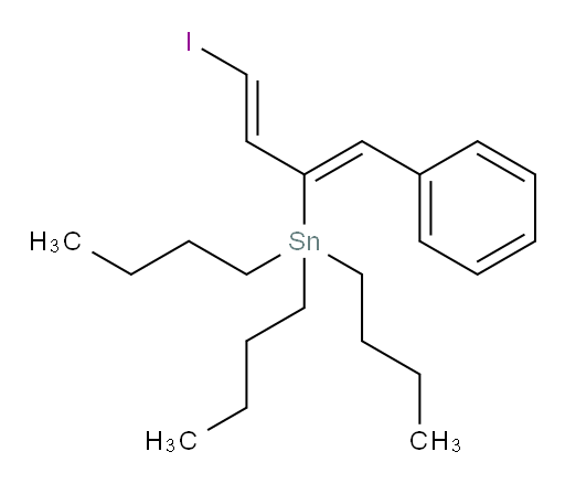 tributyl((1Z,3E)-4-iodo-1-phenylbuta-1,3-dien-2-yl)stannane