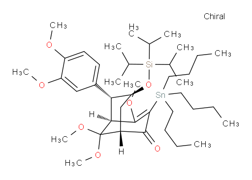 (1R,5S,6R,7S)-6-(3,4-dimethoxyphenyl)-4,9,9-trimethoxy-3-(tributylstannyl)-7-((triisopropylsilyl)oxy)bicyclo[3.3.1]non-3-en-2-one