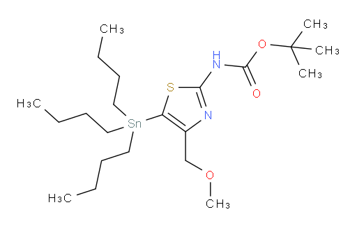 叔丁基 (4-(甲氧基甲基)-5-(三丁基锡基)噻唑-2-基)氨基甲酸酯