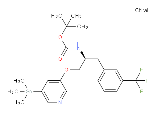 (S)-tert-butyl (1-(3-(trifluoromethyl)phenyl)-3-((5-(trimethylstannyl)pyridin-3-yl)oxy)propan-2-yl)carbamate