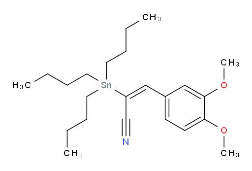 (E)-3-(3,4-dimethoxyphenyl)-2-(tributylstannyl)acrylonitrile