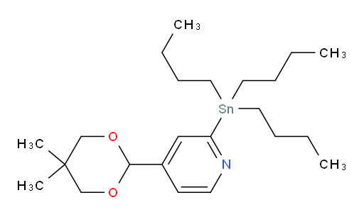 4-(5,5-dimethyl-1,3-dioxan-2-yl)-2-(tributylstannyl)pyridine