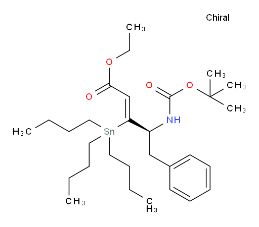 (S,Z)-ethyl 4-((tert-butoxycarbonyl)amino)-5-phenyl-3-(tributylstannyl)pent-2-enoate