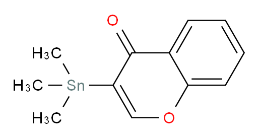 3-(trimethylstannyl)-4H-chromen-4-one