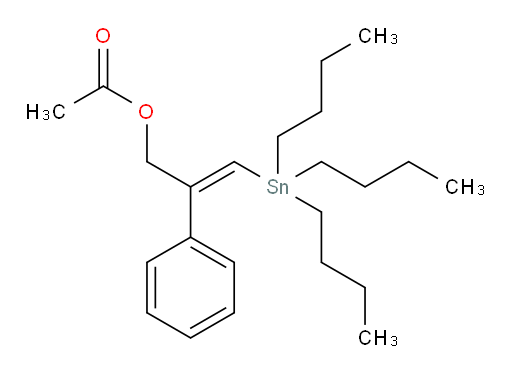 (E)-2-phenyl-3-(tributylstannyl)allyl acetate