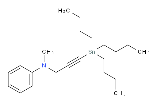 N-methyl-N-(3-(tributylstannyl)prop-2-yn-1-yl)aniline