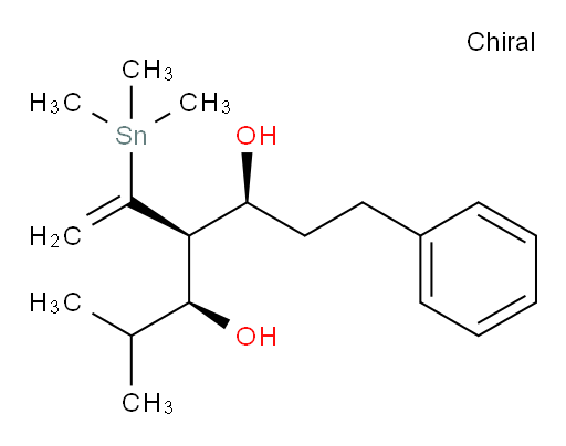 (3S,4S,5S)-6-methyl-1-phenyl-4-(1-(trimethylstannyl)vinyl)heptane-3,5-diol