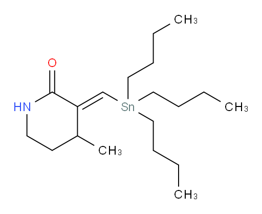 (E)-4-methyl-3-((tributylstannyl)methylene)piperidin-2-one