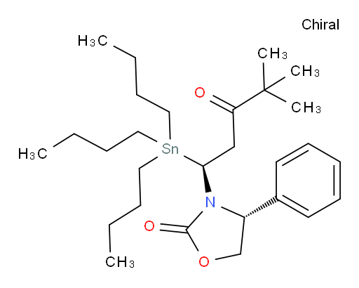 (R)-3-((S)-4,4-dimethyl-3-oxo-1-(tributylstannyl)pentyl)-4-phenyloxazolidin-2-one