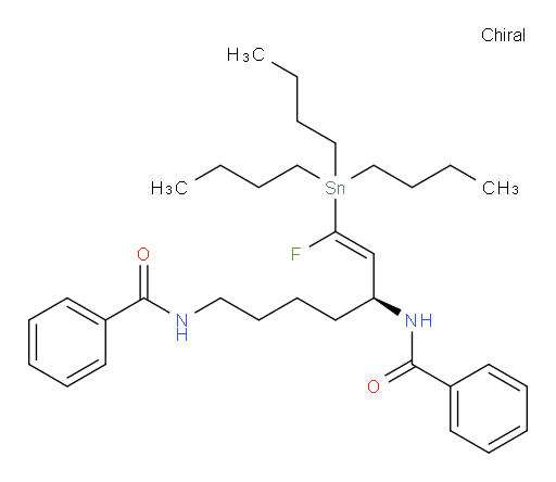 (S,E)-N,N'-(7-fluoro-7-(tributylstannyl)hept-6-ene-1,5-diyl)dibenzamide