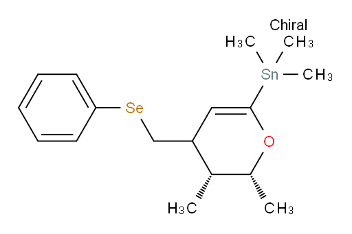 ((2R,3R)-2,3-dimethyl-4-((phenylselanyl)methyl)-3,4-dihydro-2H-pyran-6-yl)trimethylstannane