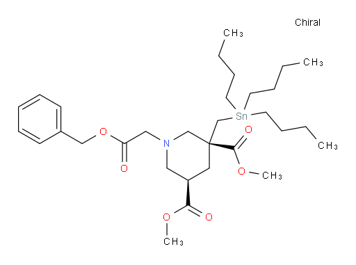 (3R,5R)-dimethyl 1-(2-(benzyloxy)-2-oxoethyl)-3-((tributylstannyl)methyl)piperidine-3,5-dicarboxylate