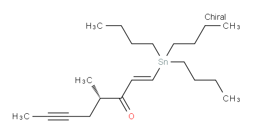(S,E)-4-methyl-1-(tributylstannyl)oct-1-en-6-yn-3-one