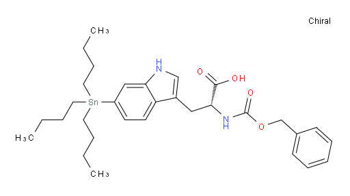 (R)-2-(((benzyloxy)carbonyl)amino)-3-(6-(tributylstannyl)-1H-indol-3-yl)propanoic acid