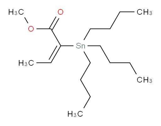 (E)-methyl 2-(tributylstannyl)but-2-enoate