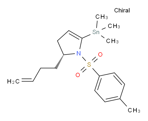 (R)-2-(but-3-en-1-yl)-1-tosyl-5-(trimethylstannyl)-2,3-dihydro-1H-pyrrole